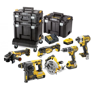 DeWalt DCK685P3T | Combiset | DCD796 + DCF887 + DCH273 + DCG405 + DCS570 + DCS355 | 18V | 5,0Ah Li-Ion | in TSTAK + Cart - DCK685P3T-QW