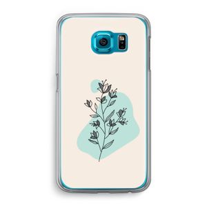 Violets are blue: Samsung Galaxy S6 Transparant Hoesje