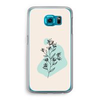 Violets are blue: Samsung Galaxy S6 Transparant Hoesje