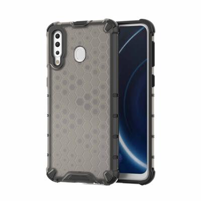 Honingraat schokbestendige PC + TPU Case voor Galaxy M30 (zwart)