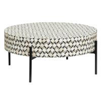 Tower Living Ronde Salontafel 'Brendola' Bone inlay, 80cm