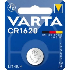 Varta Lithium-Knoopcelbatterij CR1620 | 3 V DC | 70 mAh | Zilver | 2 stuks - VARTA-CR1620 VARTA-CR1620