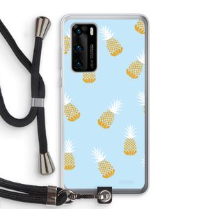 Ananasjes: Huawei P40 Transparant Hoesje met koord