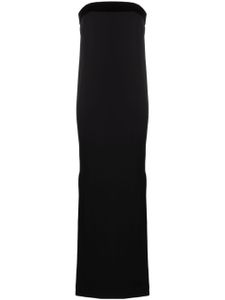 TOM FORD bow-detail strapless silk gown - Noir