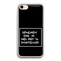 Schotelvod: iPhone 7 Transparant Hoesje Schotelvod: iPhone 7 Transparant Hoesje