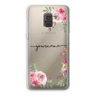 Rozen: Samsung Galaxy A8 (2018) Transparant Hoesje