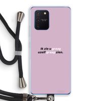 uzelf graag zien: Samsung Galaxy Note 10 Lite Transparant Hoesje met koord