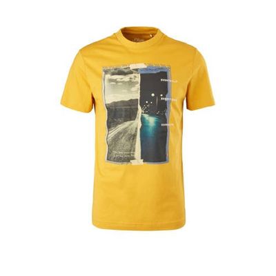 s.Oliver T-shirt met printopdruk geel s.Oliver T-shirt met printopdruk geel