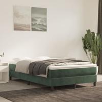 Pocketveringmatras medium 120x200x20 cm fluweel donkergroen