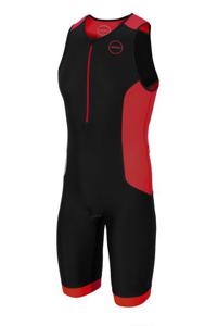 Zone3 Aquaflo plus mouwloos trisuit zwart/rood heren S