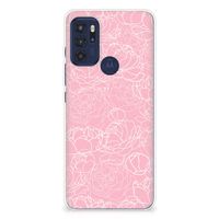 Motorola Moto G60s TPU Case White Flowers