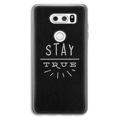 Stay true: LG V30 Transparant Hoesje