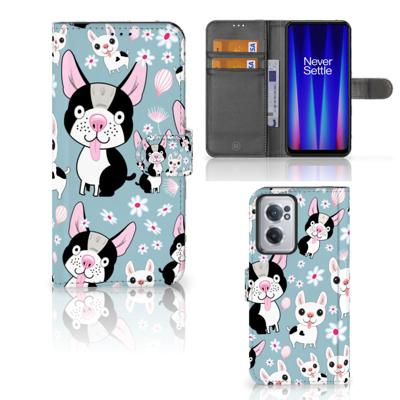 OnePlus Nord CE 2 | Telefoonhoesje | Met pasjeshouder | Hondjes