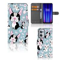 OnePlus Nord CE 2 | Telefoonhoesje | Met pasjeshouder | Hondjes