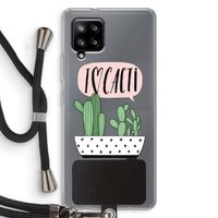 I love cacti: Samsung Galaxy A42 5G Transparant Hoesje met koord