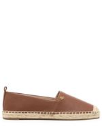 Lauren Ralph Lauren espadrilles Cameryn en cuir - Marron - thumbnail