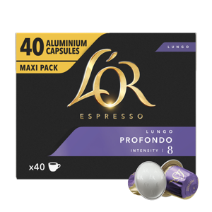 L&apos;OR Espresso Lungo Profondo - 40 koffiecups
