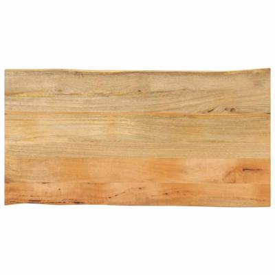Tafelblad met natuurlijke rand 100x60x2,5 cm massief mangohout