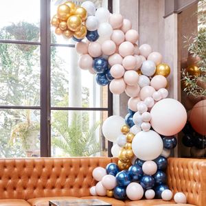 Ginger Ray BA-324 Balloon Arch Marble, Grey & Chrome Goud Ballonnenboog