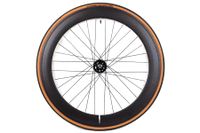 Santafixie 60mm Voorwiel + Binnenband + Band - Zwart Classic Santafixie 60mm Voorwiel + Binnenband + Band - Zwart Classic