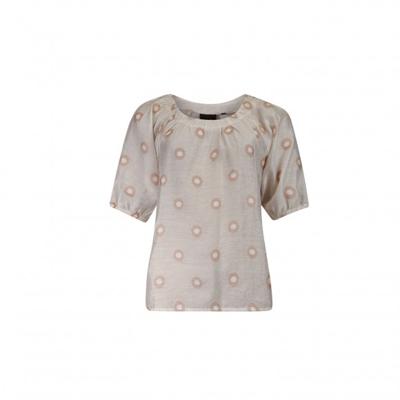 Poools - Beige | Dames | Blouse | Beige | 42 | regular | Kamst mode