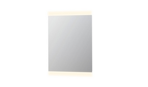 INK SP4 spiegel met aluminium frame met boven- en onder LED-verlichting, colour-changing en sensorschakelaar 80 x 70 x 4 cm