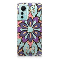 Xiaomi 12 Lite TPU Case Purple Flower - thumbnail