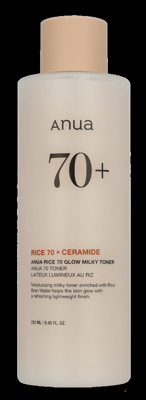 Anua Rice 70 + Ceramide Glow Milky Toner 250 ml