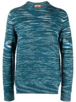 Missoni pull en maille intarsia à rayures - Bleu