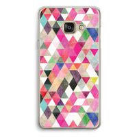 Gekleurde driehoekjes: Samsung A3 (2017) Transparant Hoesje