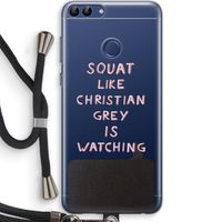 Christian Grey: Huawei P Smart (2018) Transparant Hoesje met koord