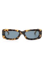 The Attico lunettes de soleil rectangulaires Mini Marfa - Marron