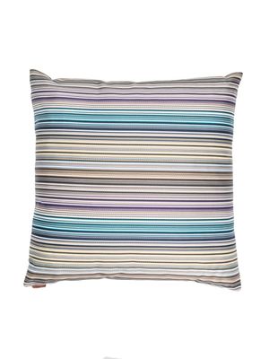 Missoni Home coussin en laine à rayures - Bleu