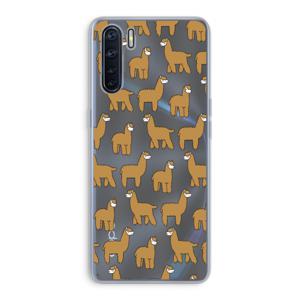 Alpacas: Oppo A91 Transparant Hoesje