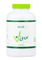 Vitamine K2 (MK7) + D3 60 Capsules