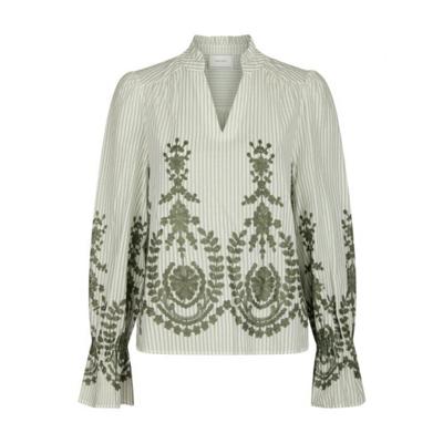 Neo noir - Groen | Dames | Blouse | Groen | 44 | regular | Kamst mode