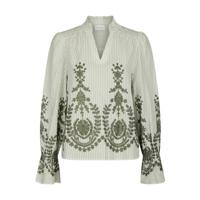 Neo noir - Groen | Dames | Blouse | Groen | 44 | regular | Kamst mode