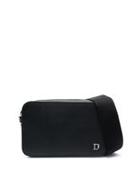 DSQUARED2 sacoche en cuir à plaque logo - Noir DSQUARED2 sacoche en cuir à plaque logo - Noir