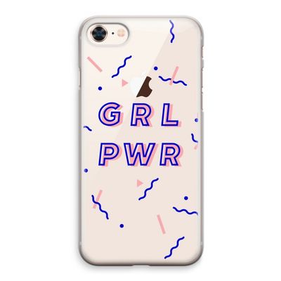 GRL PWR: iPhone 8 Transparant Hoesje