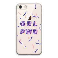 GRL PWR: iPhone 8 Transparant Hoesje