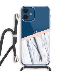 A touch of peach: iPhone 12 mini Transparant Hoesje met koord