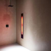 Sunshower Solo - Opbouw (hoek) - Infrarood - 20 x 124 x 18 cm - Zwart