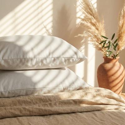 2-Pack Kussenslopen Katoen - Crème - Dekbed-Discounter.nl 2-Pack Kussenslopen Katoen - Crème - Dekbed-Discounter.nl