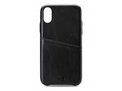 Senza Senza Pure Leather Cover with Card Slot Apple iPhone Xs Max Deep Black