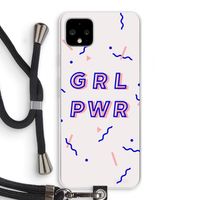 GRL PWR: Pixel 4 XL Transparant Hoesje met koord