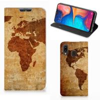 Samsung Galaxy A30 | Book Cover | Wereldkaart