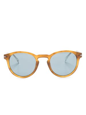 Eyewear by David Beckham lunettes de soleil rondes à motif monogrammé - Marron