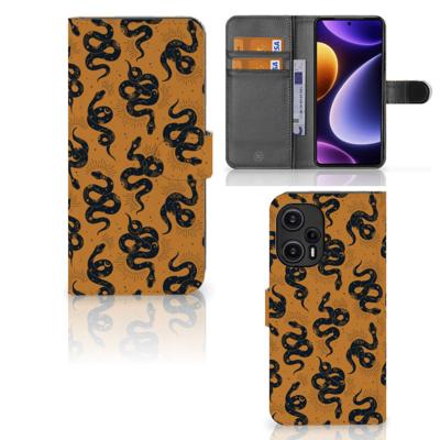 Telefoonhoesje | Met pasjeshouder | voor Xiaomi Poco F5 Snakes