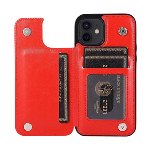 iPhone 15 Pro hoesje - Backcover - Pasjeshouder - Portemonnee - Kunstleer - Rood