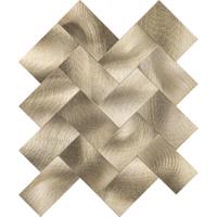 Zelfklevende Visgraat Mozaïek Tegel XL - Geborsteld Goud - 272x240x4mm